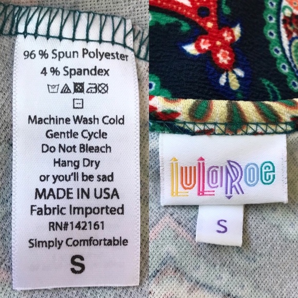 LuLaRoe Nicole Fit & Flare Dress Size Small - Picture 6 of 6